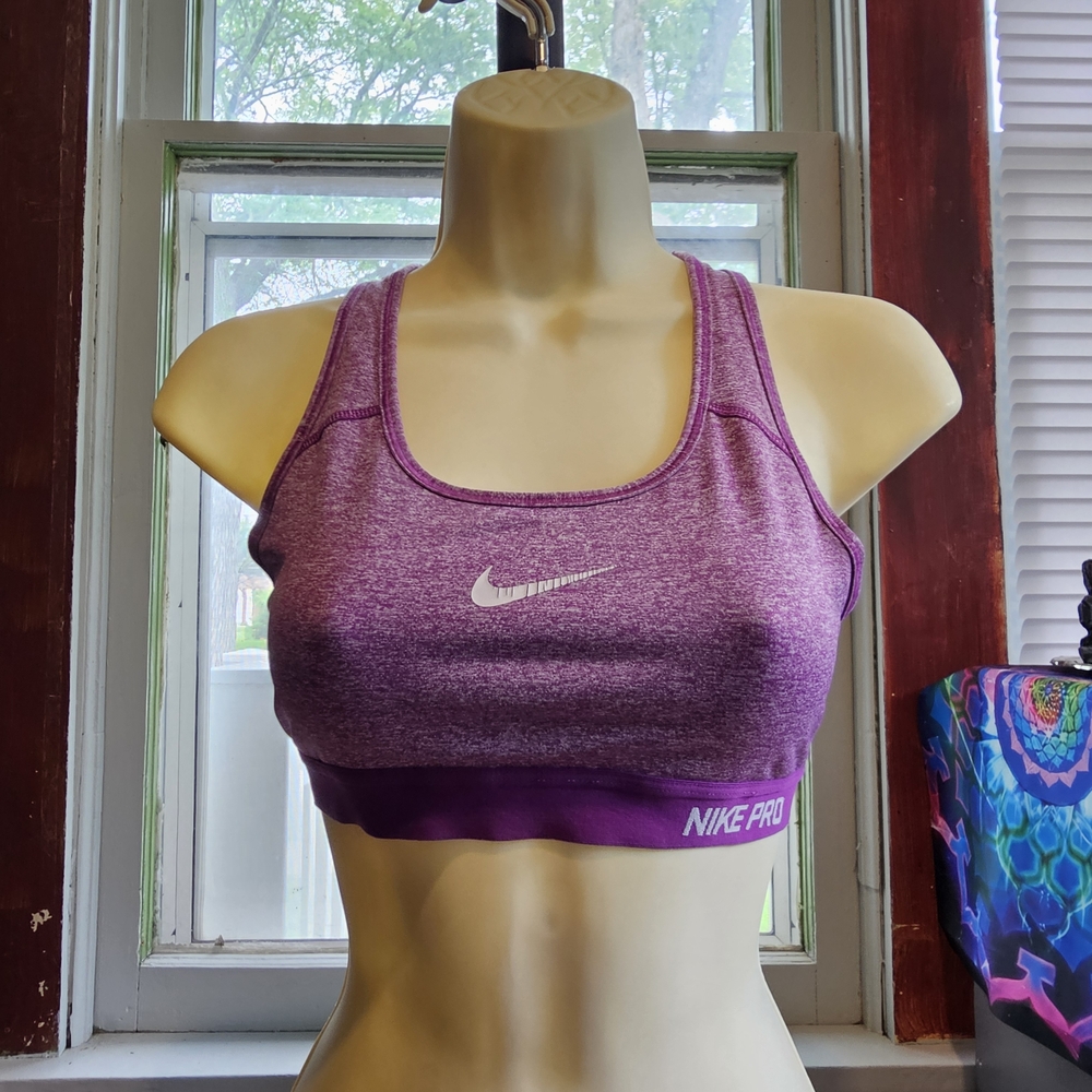 Nike Purple Racerback Sports Bra Moisture-Wicking
